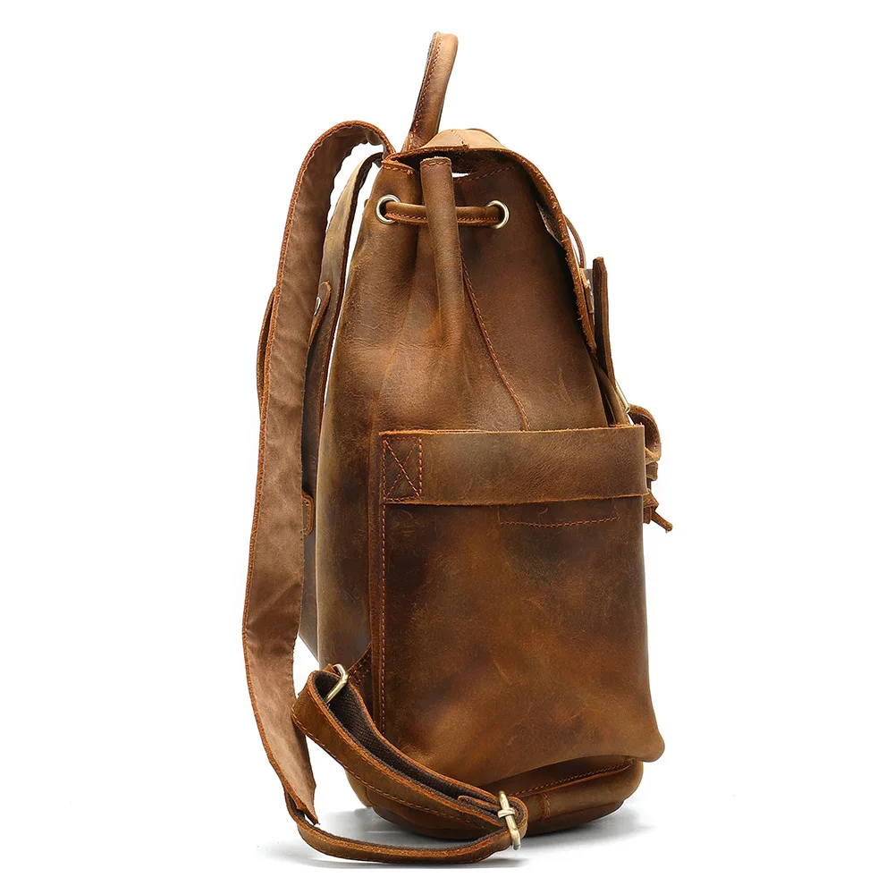Женский винтажный рюкзак BOLEKE из натуральной кожи crazy horse | Багаж и сумки