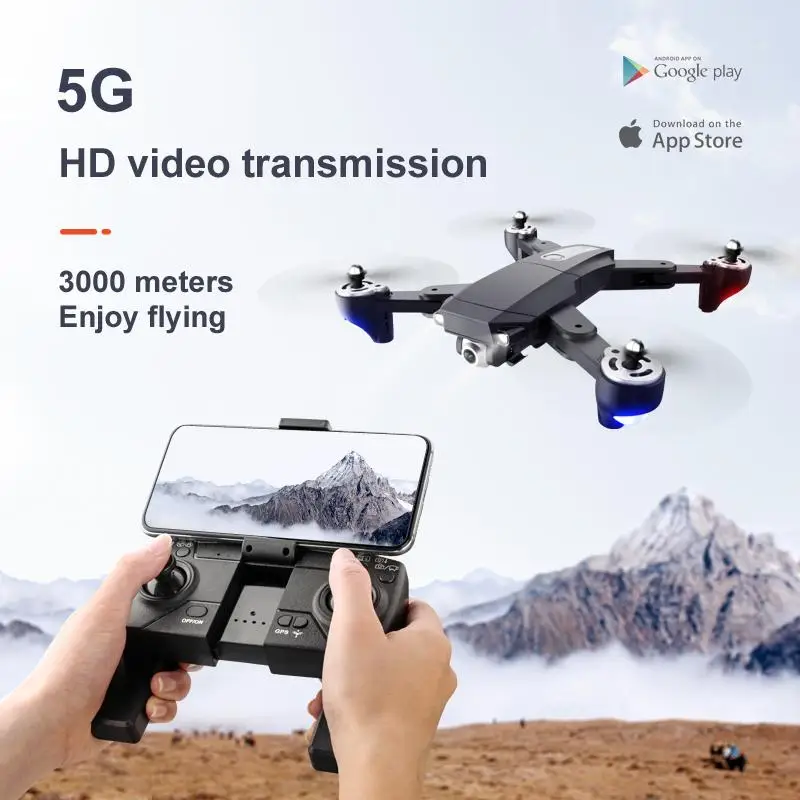 S604 Pro GPS Drone 4K HD Camera Foldable WIFI FPV 1080P Real-time Transmission Drop Resistance 2.4G 5G Remote Control
S604 Pro GPS Drone 4K HD Camera Foldable WIFI FPV 1080P Real-time Transmission Drop Resistance 2.4G 5G Remote Control