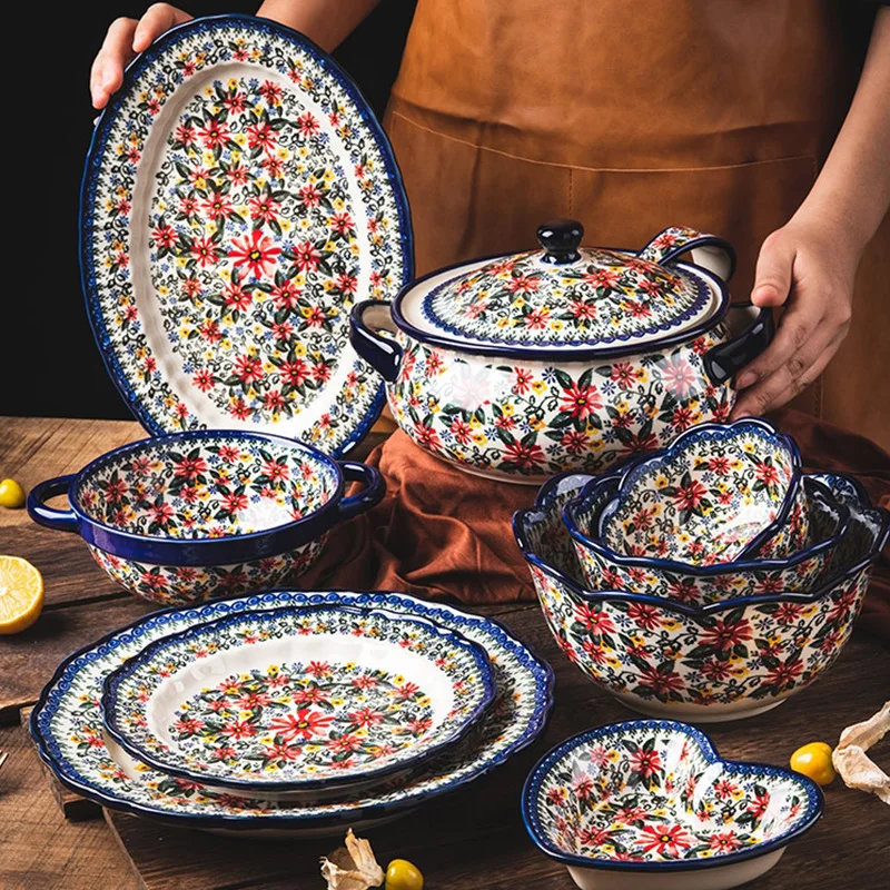 LingAo Polish ceramic tableware home creative dish set high-faced rice bowl soup noodles double-eared bowl large net red plate
LingAo Polish ceramic tableware home creative dish set high-faced rice bowl soup noodles double-eared bowl large net red plate