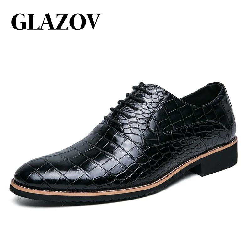 Мужские классические туфли из искусственной крокодиловой кожи, на шнуровке
Мужские классические туфли из искусственной крокодиловой кожи, на шнуровке