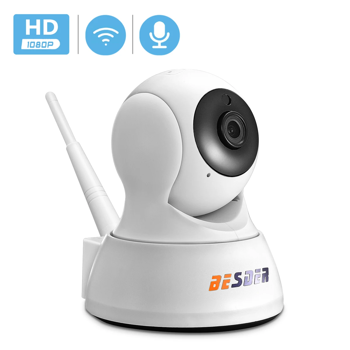 

IP-камера видеонаблюдения, 1080P HD, двухстороннее аудио, беспроводная мини-камера ночного видения, 720P, Wi-Fi, TF/Облачное хранилище, радионяня
