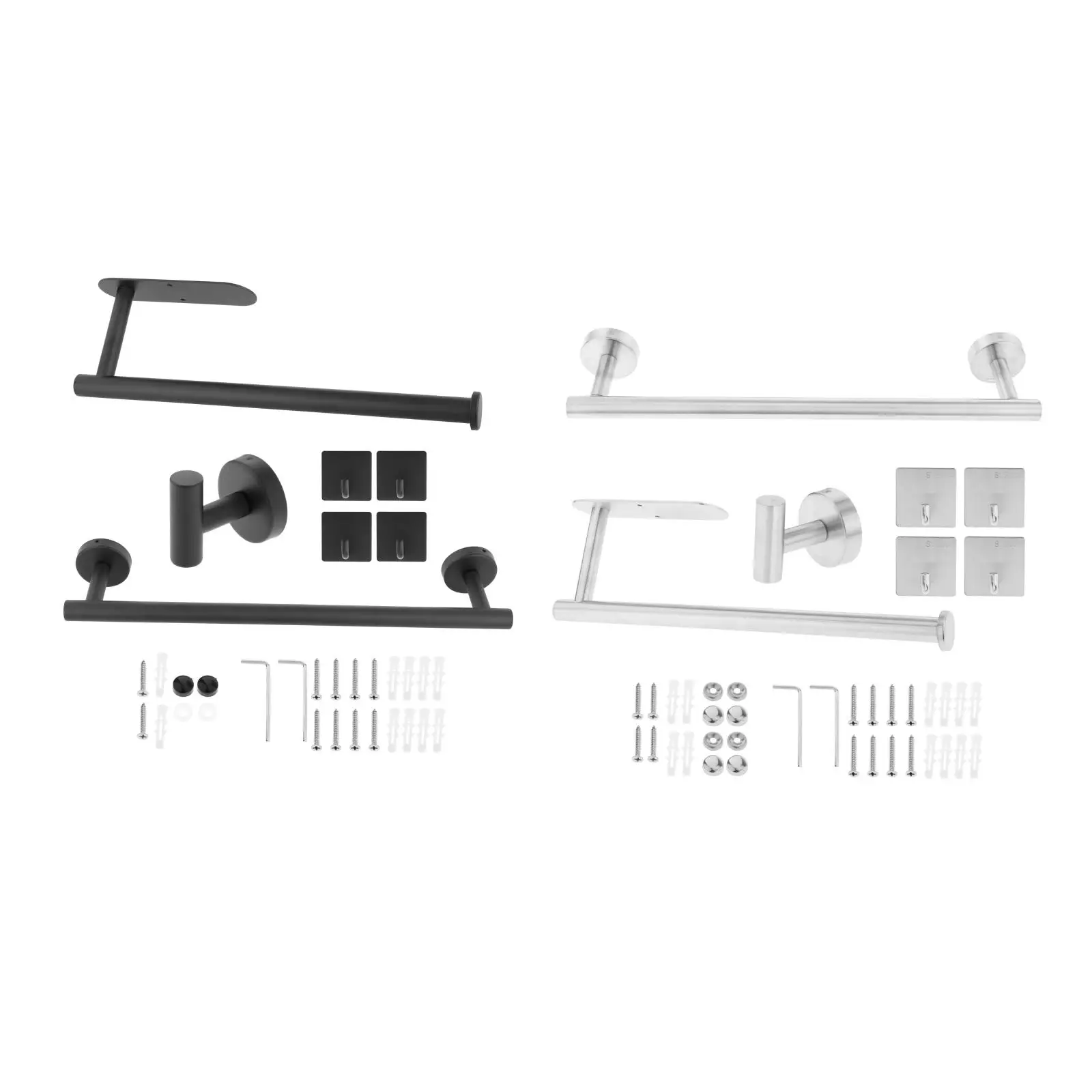 7pieces 304 Stainless Steel Wall Mount Bathroom Hardware Set Towel Bar Tissue Paper Holder for Washroom
7pieces 304 Stainless Steel Wall Mount Bathroom Hardware Set Towel Bar Tissue Paper Holder for Washroom