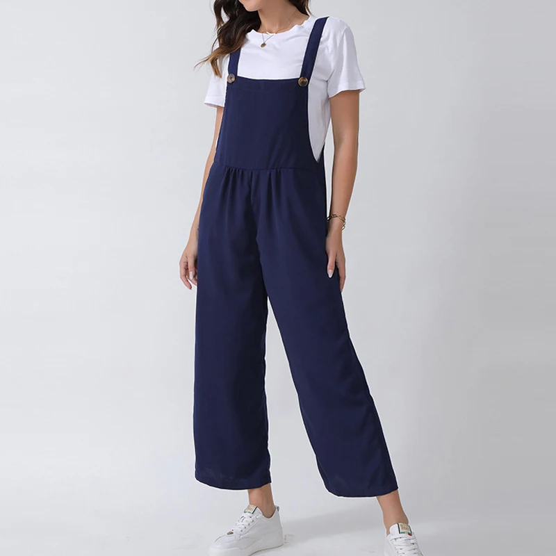 Women Casual Jumpsuits Sleeveless Long Jumpsuit Wide Leg Female Playsuits Salopettes M149
Women Casual Jumpsuits Sleeveless Long Jumpsuit Wide Leg Female Playsuits Salopettes M149