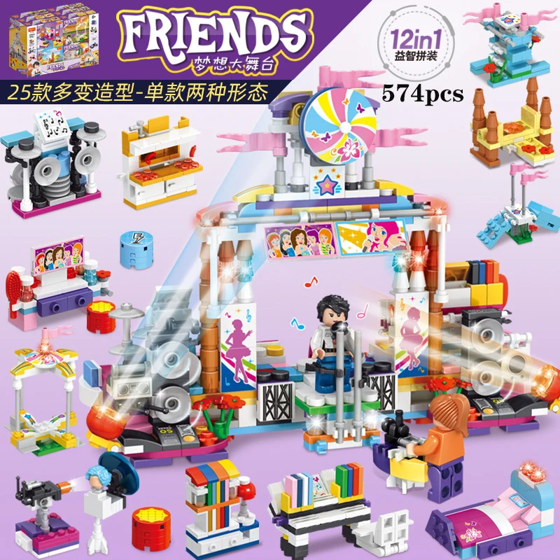 Girls Friends Princess's Ice Playground Castle House Set Birthday Party DIY Compatible Building Blocks Toy Girl Series Kids Gift
Girls Friends Princess's Ice Playground Castle House Set Birthday Party DIY Compatible Building Blocks Toy Girl Series Kids Gift