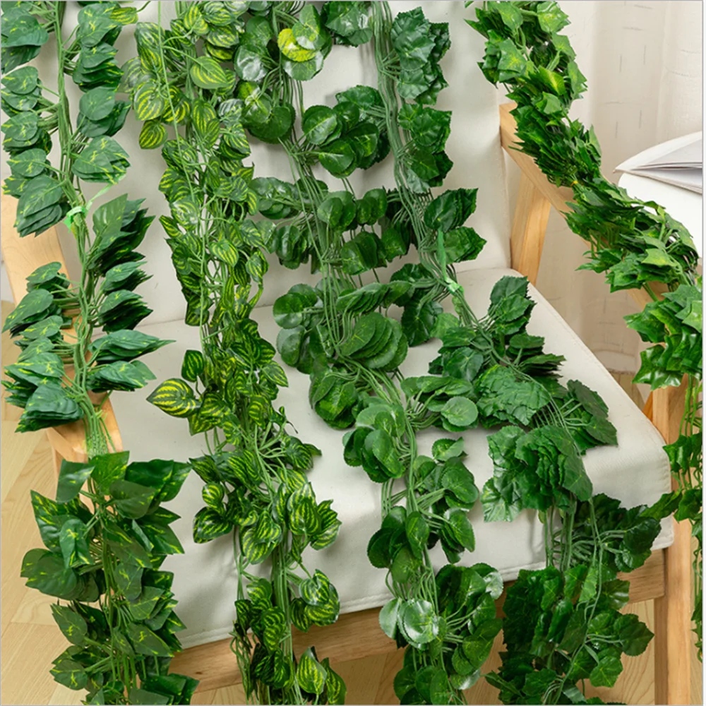 12 Pieces of 2M Ivy Green Fake Leaf Wreath Plant Vine Leaf Plastic Vine Fence Wall Decoration Artificial Plant Home Decoration
12 Pieces of 2M Ivy Green Fake Leaf Wreath Plant Vine Leaf Plastic Vine Fence Wall Decoration Artificial Plant Home Decoration