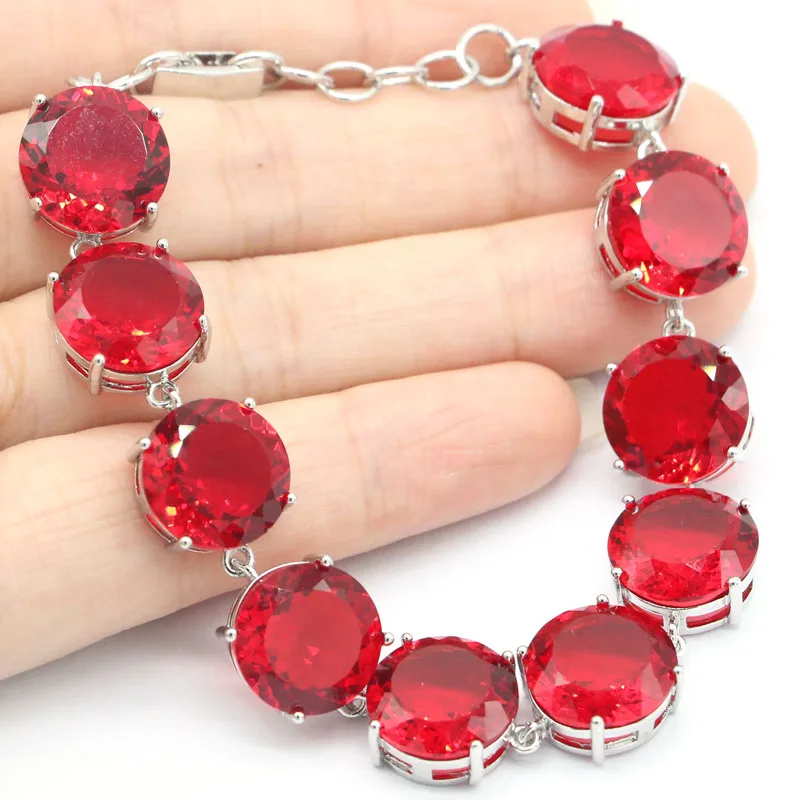 13x13mm Stunning Round Shape 21.9g Red Blood Ruby Present Daily Wear Silver Bracelet 6.0-8.0inch
13x13mm Stunning Round Shape 21.9g Red Blood Ruby Present Daily Wear Silver Bracelet 6.0-8.0inch