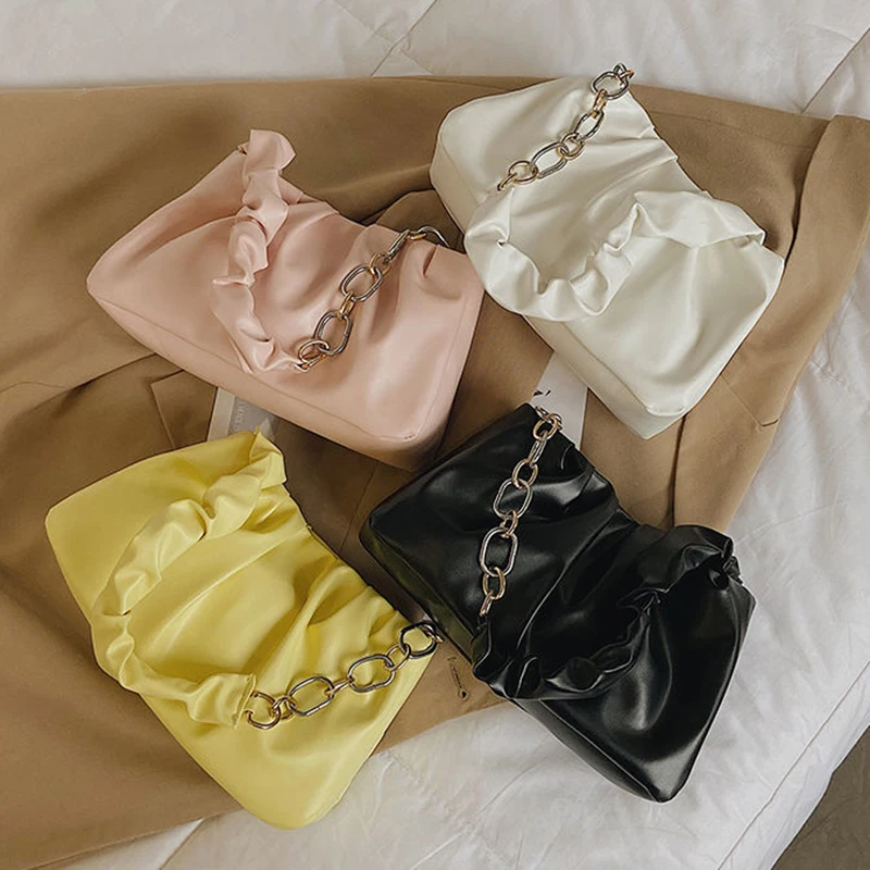 Soft Leather Hobos Underarm Bags Cloud Bag Shoulder Bags Travel Zipper Handbag Retro Pleated Baguette Square Handbags Female
Soft Leather Hobos Underarm Bags Cloud Bag Shoulder Bags Travel Zipper Handbag Retro Pleated Baguette Square Handbags Female