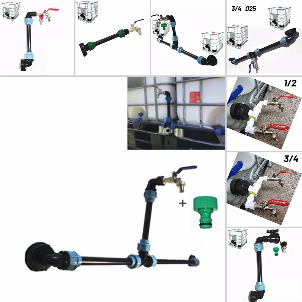 For IBC Adapter Connection With IG S60x6 Lever Set For 2 Tanks Outlet Tee Connector For 25mm Pipe +Tap Valve
For IBC Adapter Connection With IG S60x6 Lever Set For 2 Tanks Outlet Tee Connector For 25mm Pipe +Tap Valve