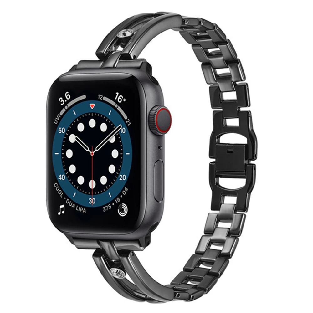 Женские блестящие ремешки для Apple Watch Se 6 5 4 40 мм 44 мм, ремешок для Iwatch 3 38 мм 42 мм, браслет из нержавеющей стали, металлический блестящий ремешок
Женские блестящие ремешки для Apple Watch Se 6 5 4 40 мм 44 мм, ремешок для Iwatch 3 38 мм 42 мм, браслет из нержавеющей стали, металлический блестящий ремешок