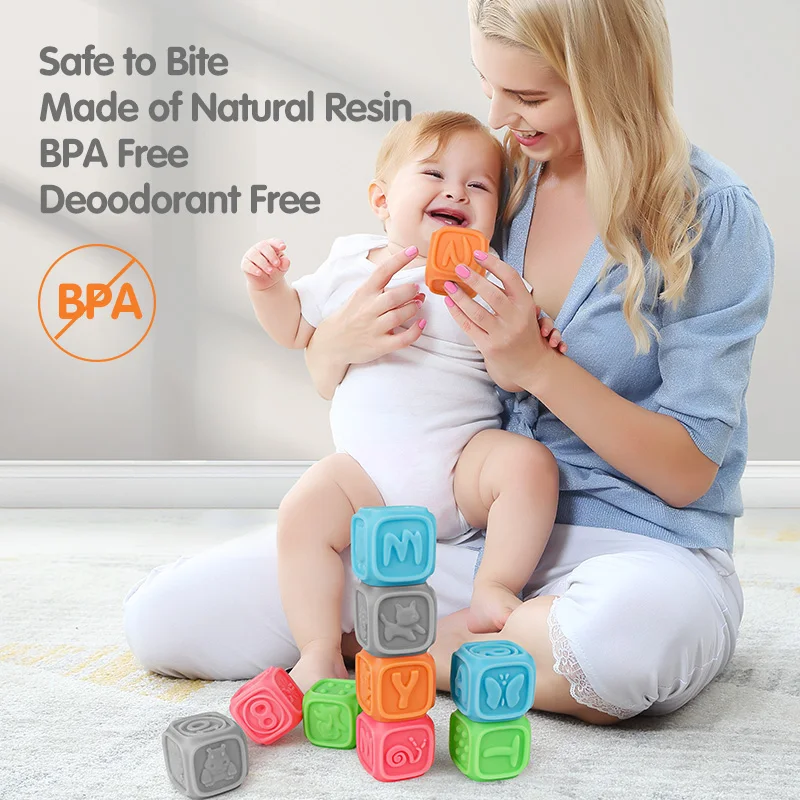 Tumama 10pcs/set Baby Grasp Toy Building Blocks 3D Touch Hand Soft Balls Baby Massage Rubber Teethers Squeeze Toy Bath Ball Toys
Tumama 10pcs/set Baby Grasp Toy Building Blocks 3D Touch Hand Soft Balls Baby Massage Rubber Teethers Squeeze Toy Bath Ball Toys