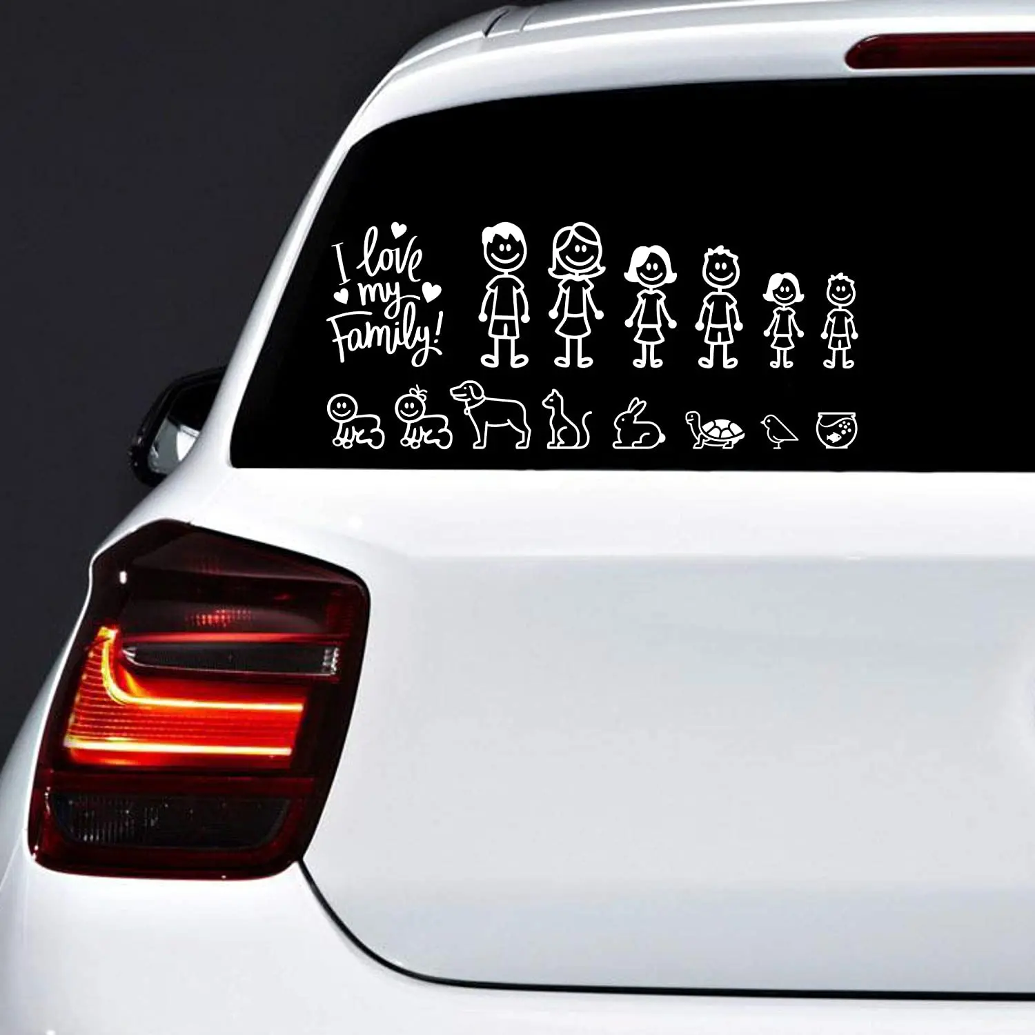 15*13cm Creative fun family Car-Sticker Automobiles Motorcycles Window Bumper Laptop Vinyl Decal PVC Decorative Goods
15*13cm Creative fun family Car-Sticker Automobiles Motorcycles Window Bumper Laptop Vinyl Decal PVC Decorative Goods
