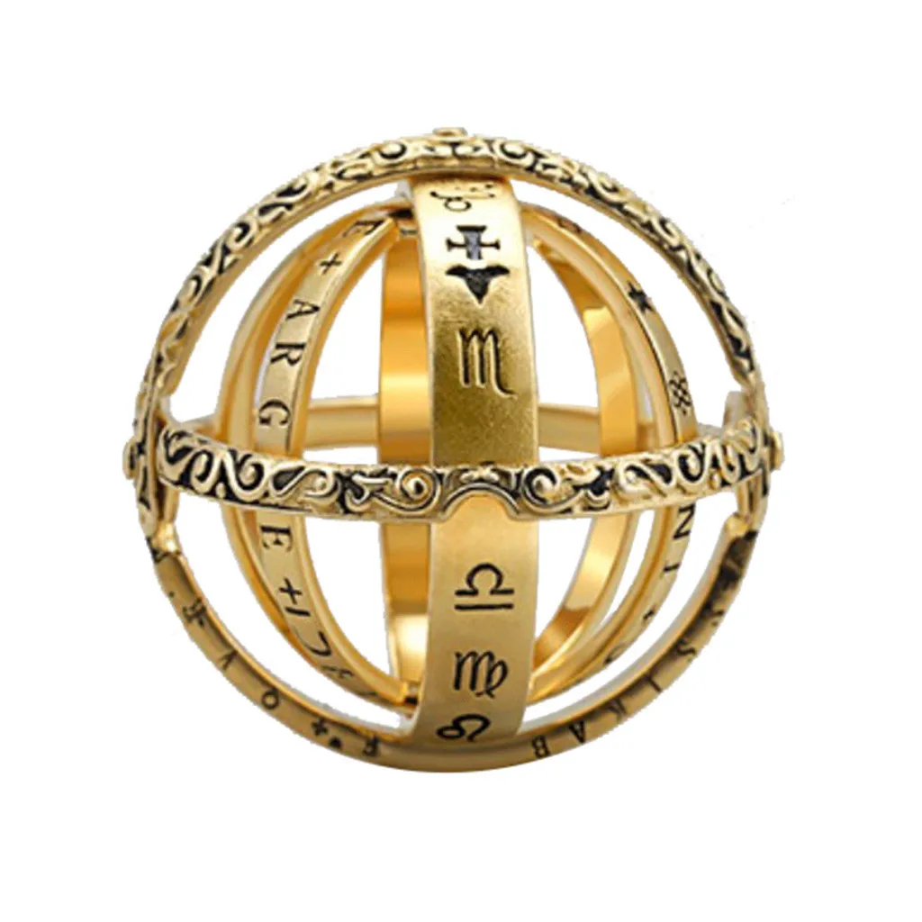Модное Открытое кольцо с астрономическим глобусом винтажные научные украшения