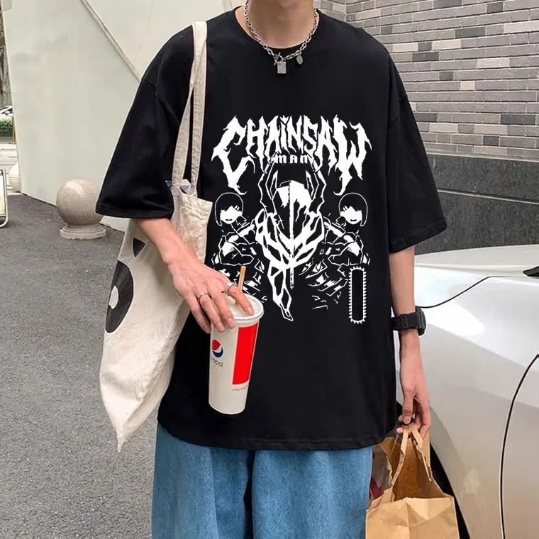 Cool Manga Style T-shirt Chainsaw Man Tshirt Summer Men Women Loose Short Sleeve Couples Oversized Tee EU Size Clothes for Teens
Cool Manga Style T-shirt Chainsaw Man Tshirt Summer Men Women Loose Short Sleeve Couples Oversized Tee EU Size Clothes for Teens