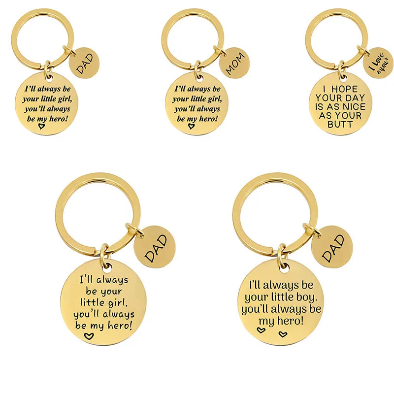 Keychain Golden Stainless Steel Pendant Father Day Mother's Day Christmas Customized Birthday Gift Lettering diy Metal Keychain
Keychain Golden Stainless Steel Pendant Father Day Mother's Day Christmas Customized Birthday Gift Lettering diy Metal Keychain