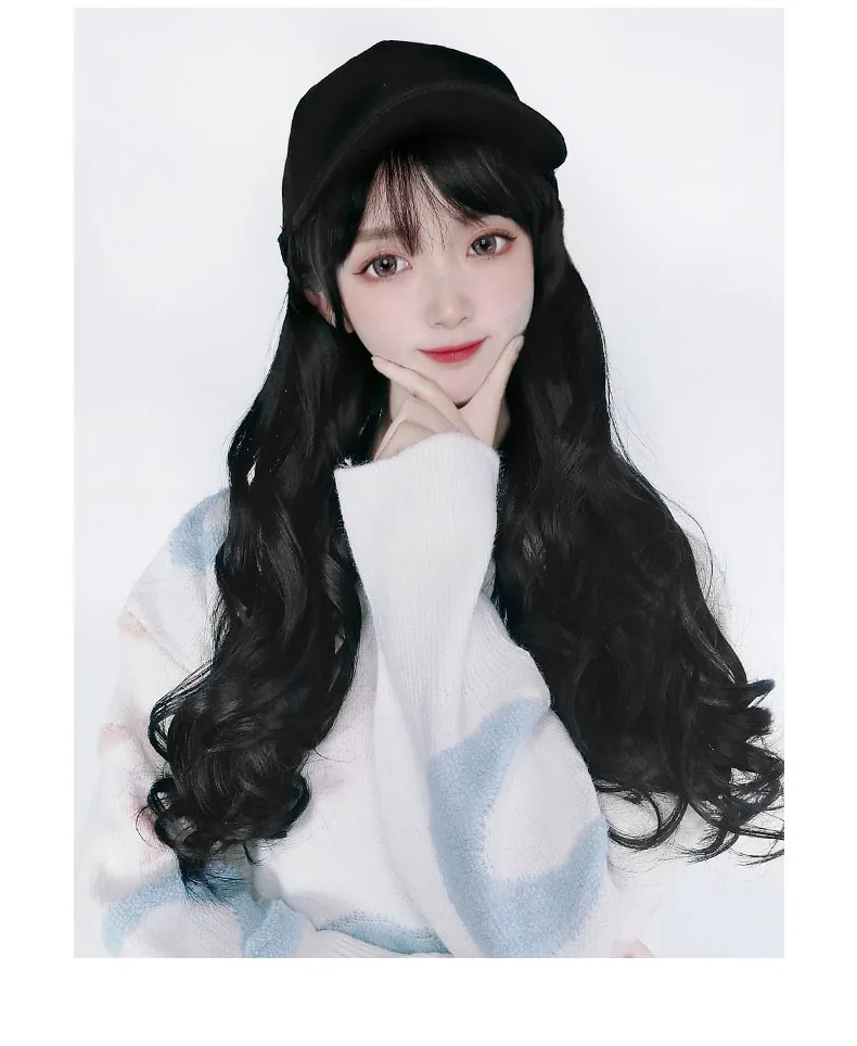 WEILAI Ins Wig Hat One Female Autumn and Winter Net Red Simple Joker Baseball Cap Korean Leisure Solid Color Cap
WEILAI Ins Wig Hat One Female Autumn and Winter Net Red Simple Joker Baseball Cap Korean Leisure Solid Color Cap