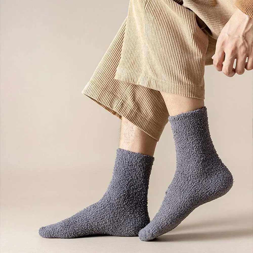 Fashion Winter Warm Men Thicken Socks Coral Fleece Fluffy Solid Color Loose Sleeping Hosiery Non Slip Socks Fuzzy Slipper Socks
Fashion Winter Warm Men Thicken Socks Coral Fleece Fluffy Solid Color Loose Sleeping Hosiery Non Slip Socks Fuzzy Slipper Socks