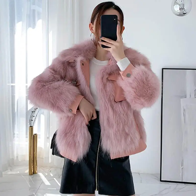 2020 Spring Autumn Women Fluffy Faux Fur Coat Female Fashion Thick Warm Overcoat Faux Fox Fur Coats Casual Short Overcoat R71
2020 Spring Autumn Women Fluffy Faux Fur Coat Female Fashion Thick Warm Overcoat Faux Fox Fur Coats Casual Short Overcoat R71