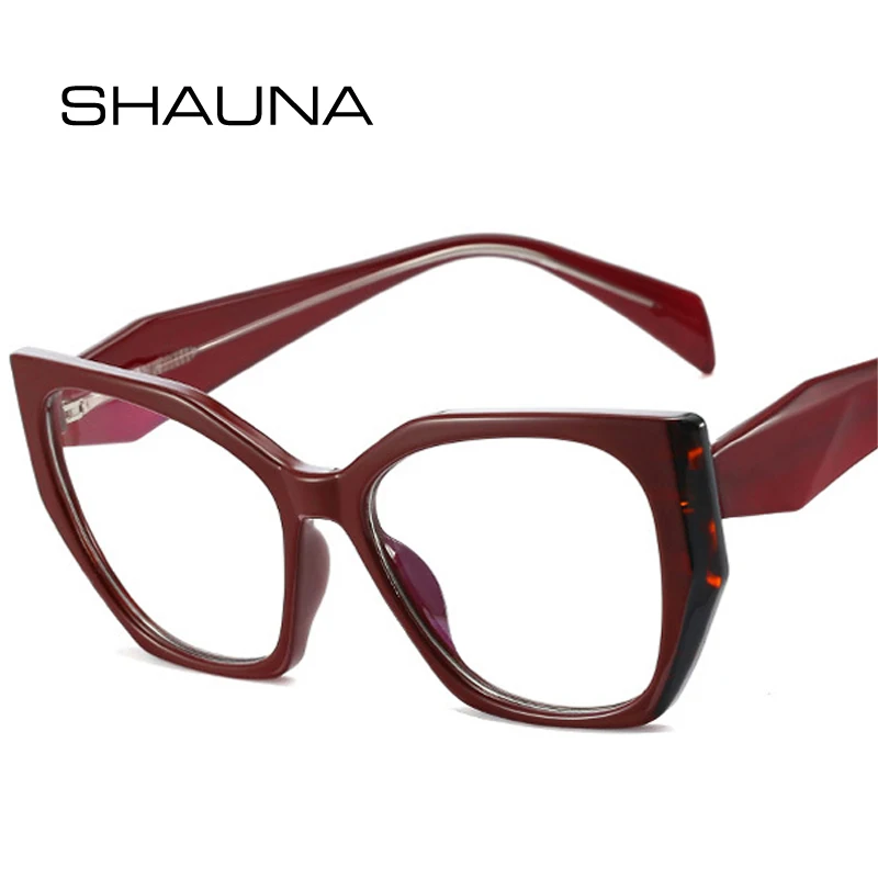 SHAUNA Retro TR90 Irregular Cat Eye Women Glasses Frame Fashion Clear Anti-blue Light Eyewear Men Spring Hinge Optical Frames
SHAUNA Retro TR90 Irregular Cat Eye Women Glasses Frame Fashion Clear Anti-blue Light Eyewear Men Spring Hinge Optical Frames