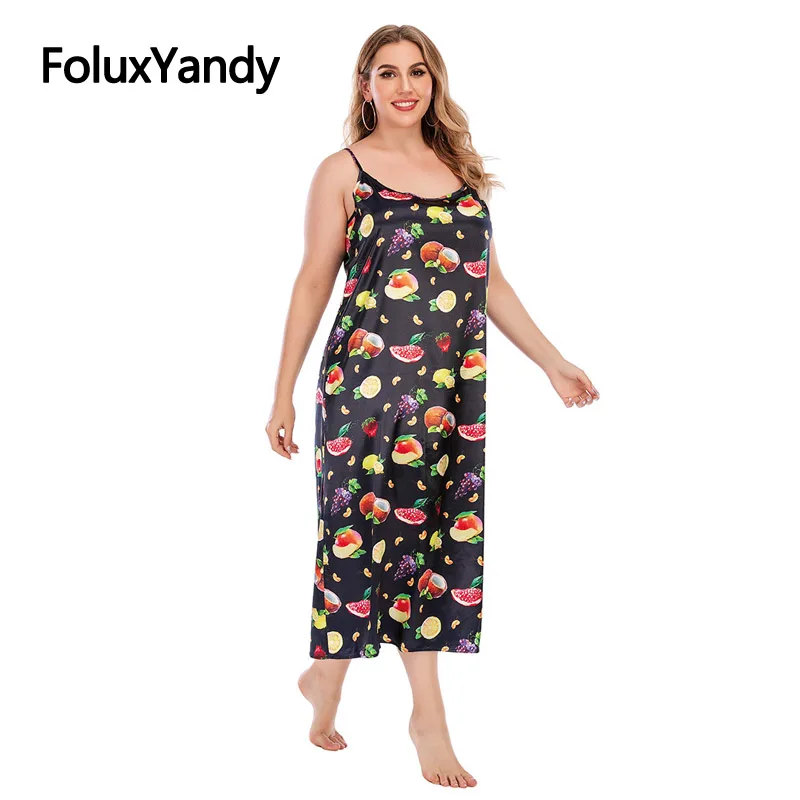 Print Spaghetti Strap Dress Women Plus Size Sleeveless Mid-Calf Loose Summer Dress Vestidos 3XL 4XL 5XL MSFS18
Print Spaghetti Strap Dress Women Plus Size Sleeveless Mid-Calf Loose Summer Dress Vestidos 3XL 4XL 5XL MSFS18