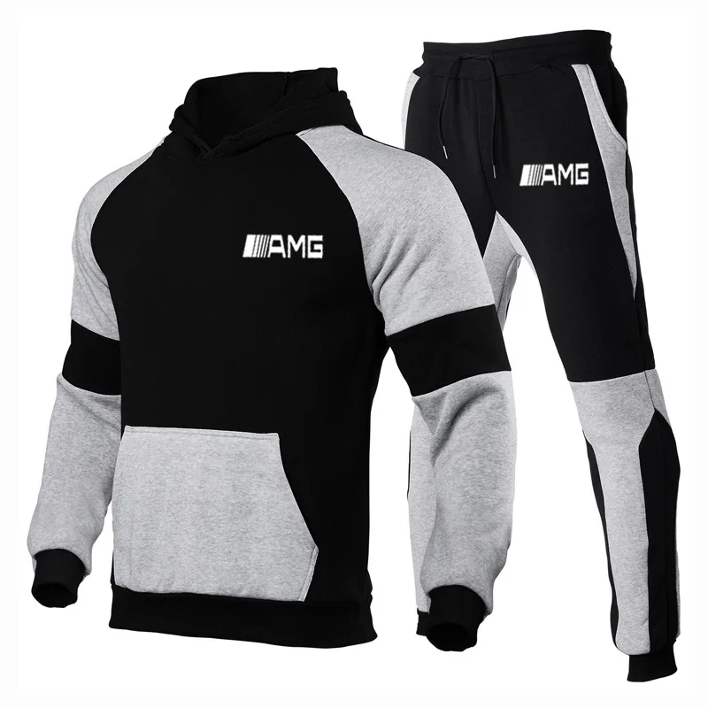 2021 AMG Brand sports suit sportswear men's hoodie + pants pullover hooded sportswear suit casual men's fitness clothes fashion
2021 AMG Brand sports suit sportswear men's hoodie + pants pullover hooded sportswear suit casual men's fitness clothes fashion