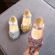 2023 Spring New Children Shoes Girls Princess Shoes Glitter Children Baby Dance Shoes Casual Toddler Girl Sandals
