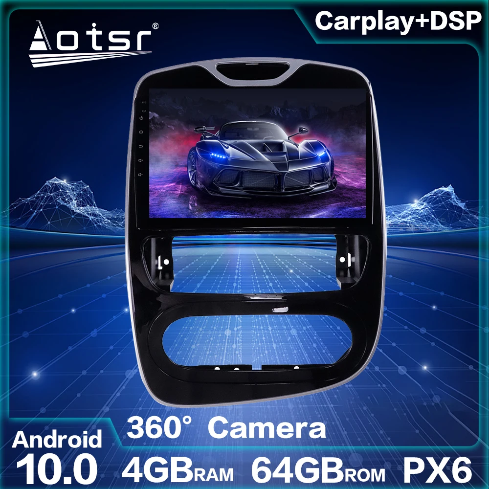 Фото Автомобильный GPS-навигатор для Renault Clio 4 Android радио рекордер мультимедийный плеер
