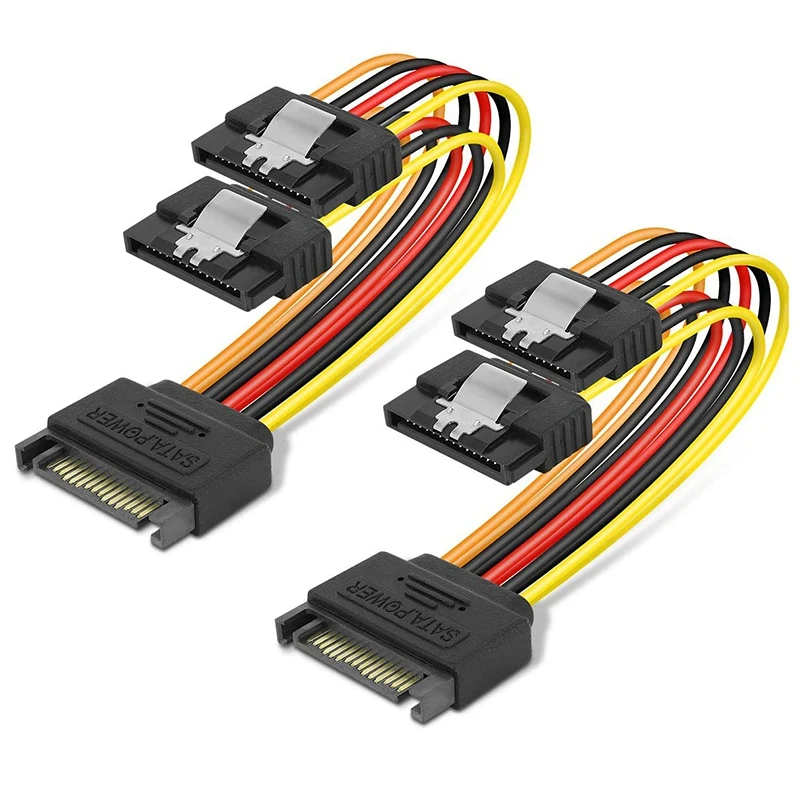 15-контактный шнур питания P-15 P Female, 15-контактный кабель SATA Power Y-Splitter 15 см-2 шт.
15-контактный шнур питания P-15 P Female, 15-контактный кабель SATA Power Y-Splitter 15 см-2 шт.