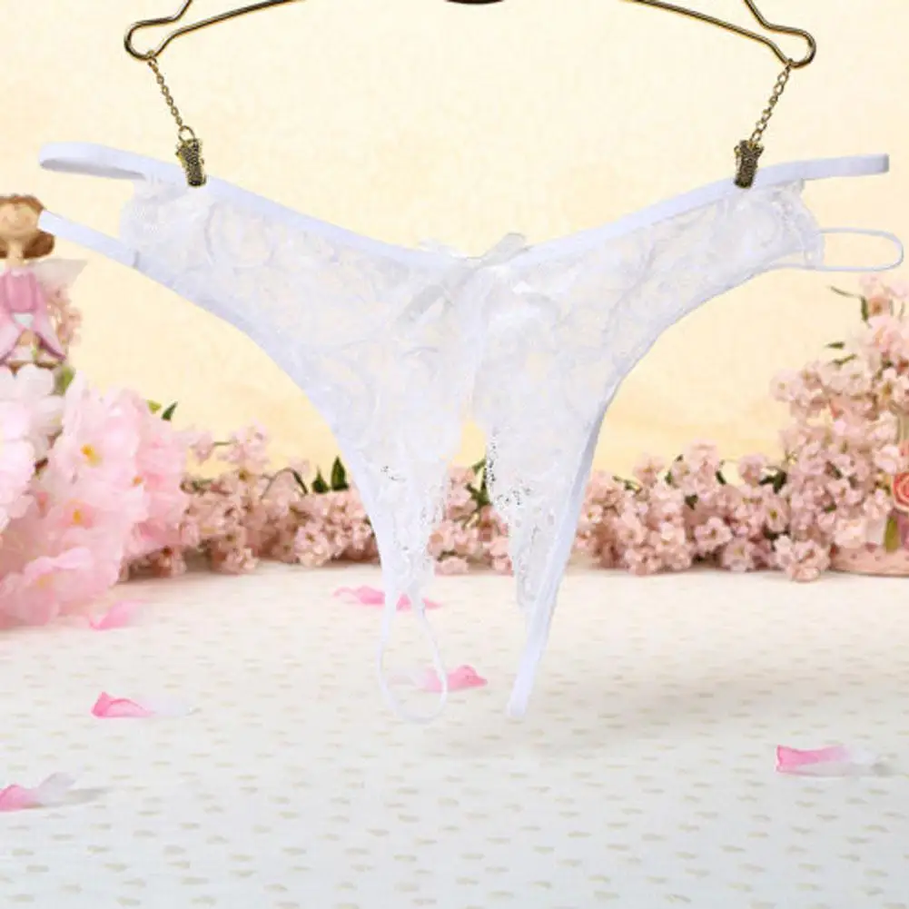 Lace Panties Crotchless Underwear Thongs Women G-string Sexy Floral Bow Briefs Opening Crotch Panties Ladies Underwear
Lace Panties Crotchless Underwear Thongs Women G-string Sexy Floral Bow Briefs Opening Crotch Panties Ladies Underwear