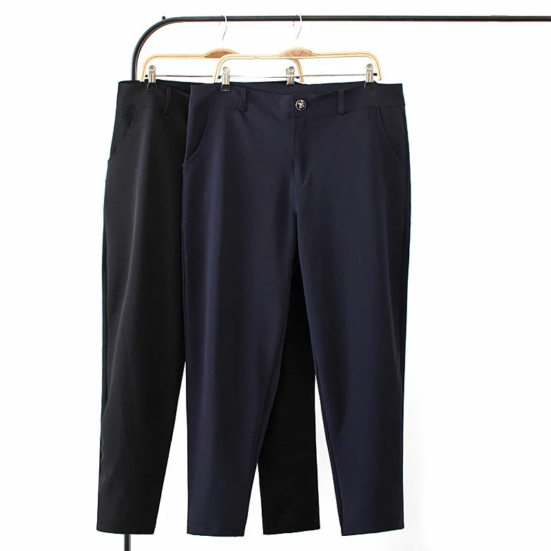 2020 Spring Summer Oversize Women Stretch Suit Pants High waist Office Straight Pants Female Plus size 5XL Casual Trousers G965
2020 Spring Summer Oversize Women Stretch Suit Pants High waist Office Straight Pants Female Plus size 5XL Casual Trousers G965
