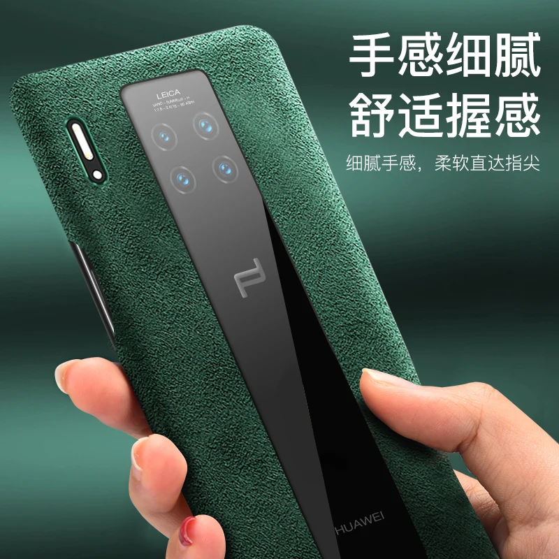 Чехол-накладка для Huawei Mate30 Mate 30 RS Porsche 2020 из натуральной замши | Мобильные телефоны