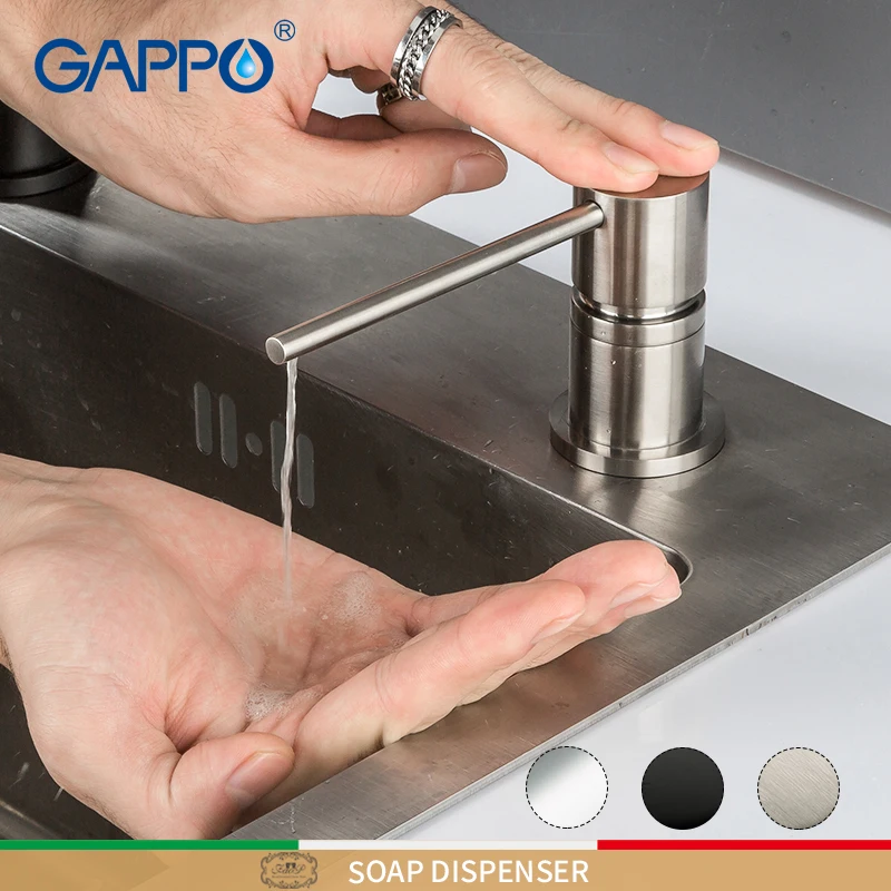Латунный дозатор жидкого мыла GAPPO кухонные круглые диспенсеры для со встроенной