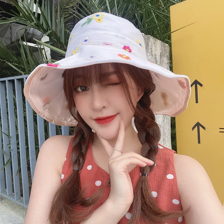 INS Bucket Hat Women Summer Hats Ladies Cotton Lace Embroidered Flower Empty Hat Korean Breathable Bucket Hat Female Sunhat
INS Bucket Hat Women Summer Hats Ladies Cotton Lace Embroidered Flower Empty Hat Korean Breathable Bucket Hat Female Sunhat