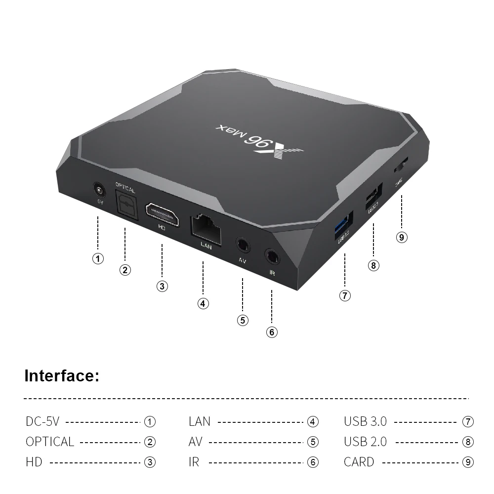 X96 Max Plus Smart TV BOX Android 9.0 With S905X3 Processor 4GB 64GB 4K Media Player Dual Wifi X96 Max Set Top Box 4GB 32GB
X96 Max Plus Smart TV BOX Android 9.0 With S905X3 Processor 4GB 64GB 4K Media Player Dual Wifi X96 Max Set Top Box 4GB 32GB