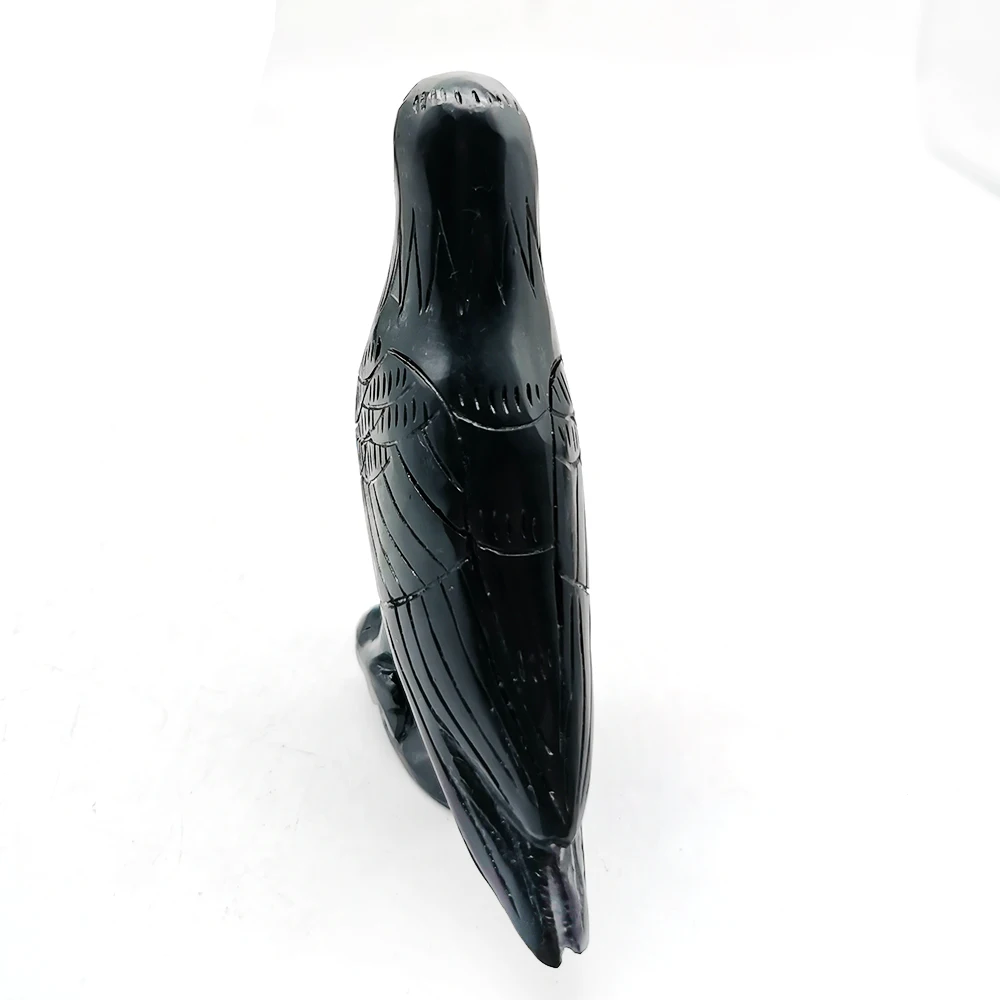Natural Obsidian Crow Figurine Hand Carved Animal Quartz Crystal Bird Figurine Healing Crystal Stone Crafts Home Decoration
Natural Obsidian Crow Figurine Hand Carved Animal Quartz Crystal Bird Figurine Healing Crystal Stone Crafts Home Decoration