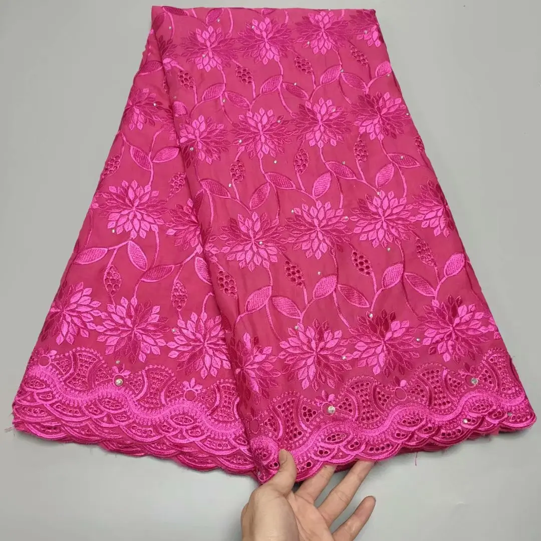 5 Yards Swiss Voile Lace Embroidered 2021 Latest African Lace Fabric Stones Swiss Voile 100% Cotton Lace Fabric For Clothes
5 Yards Swiss Voile Lace Embroidered 2021 Latest African Lace Fabric Stones Swiss Voile 100% Cotton Lace Fabric For Clothes