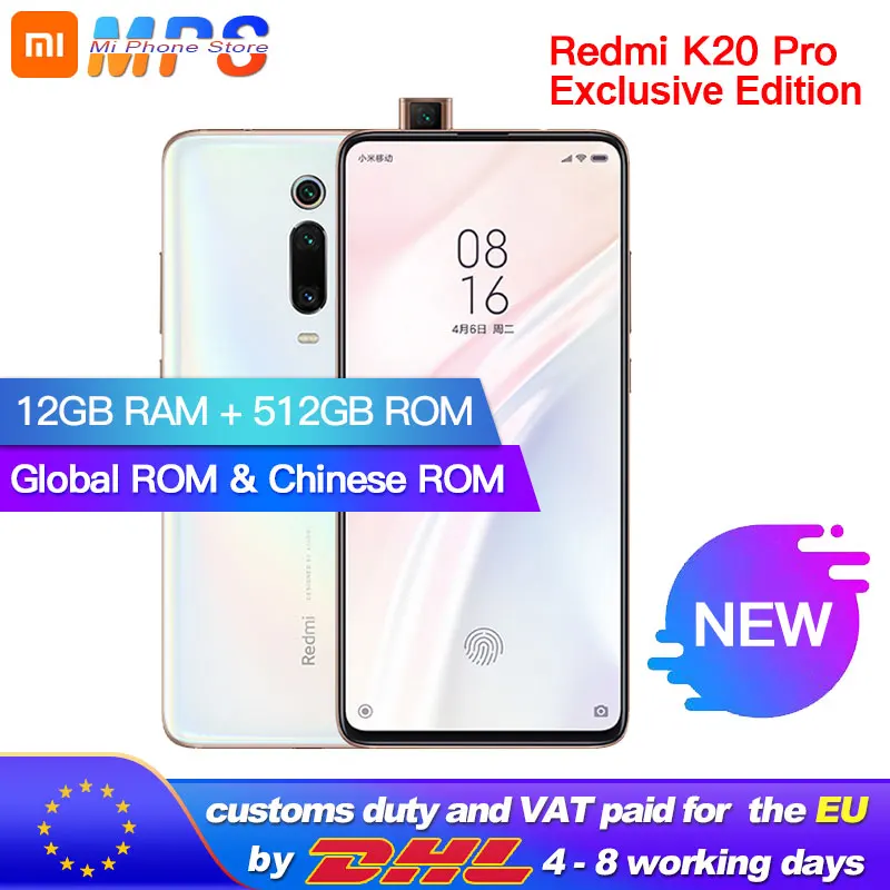 Смартфон Xiaomi Redmi K20 Pro с глобальной прошивкой 12 Гб 512 ГБ Восьмиядерный процессор