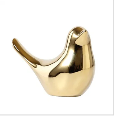 DM 1pcs/Set Creative Nordic Gold Bird's Ceramic Ornaments Statue Decorative Furniture Kits Living Room Decoration Wedding Gift
DM 1pcs/Set Creative Nordic Gold Bird's Ceramic Ornaments Statue Decorative Furniture Kits Living Room Decoration Wedding Gift