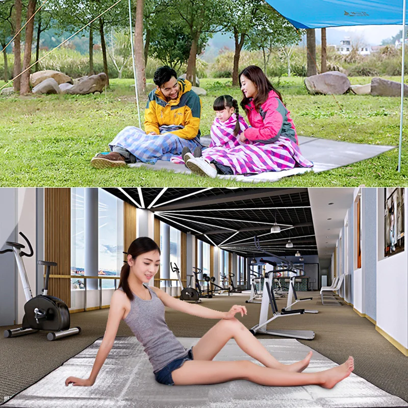 Ultralight Waterproof Camping Mat Picnic Blanket Beach Mattress Sleeping Pad Aluminum Foil EVA Foam Mat Outdoor Tent Footprint
Ultralight Waterproof Camping Mat Picnic Blanket Beach Mattress Sleeping Pad Aluminum Foil EVA Foam Mat Outdoor Tent Footprint