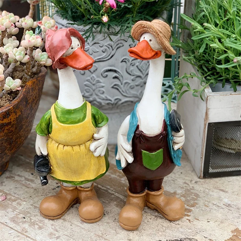 A Pair Duck Resin Artificial Duck Garden Statue Animal Sculpture Couple Decoration Simulation Pond Decor Landscape
A Pair Duck Resin Artificial Duck Garden Statue Animal Sculpture Couple Decoration Simulation Pond Decor Landscape