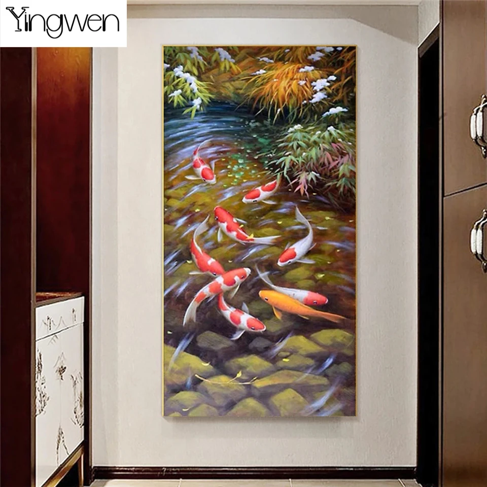 Landscape 5D Diamond Painting Koike Goldfish DIY Full Diamond Embroidery Mosaic Cross Stitch Kits Set Home Decoration Art Gift
Landscape 5D Diamond Painting Koike Goldfish DIY Full Diamond Embroidery Mosaic Cross Stitch Kits Set Home Decoration Art Gift