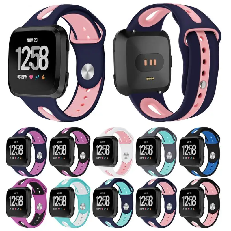 Watch Bracelet Watch band For Fitbit Versa2 two-color opening silicone TPU sports strap small size Watchband Replacement Watch
Watch Bracelet Watch band For Fitbit Versa2 two-color opening silicone TPU sports strap small size Watchband Replacement Watch