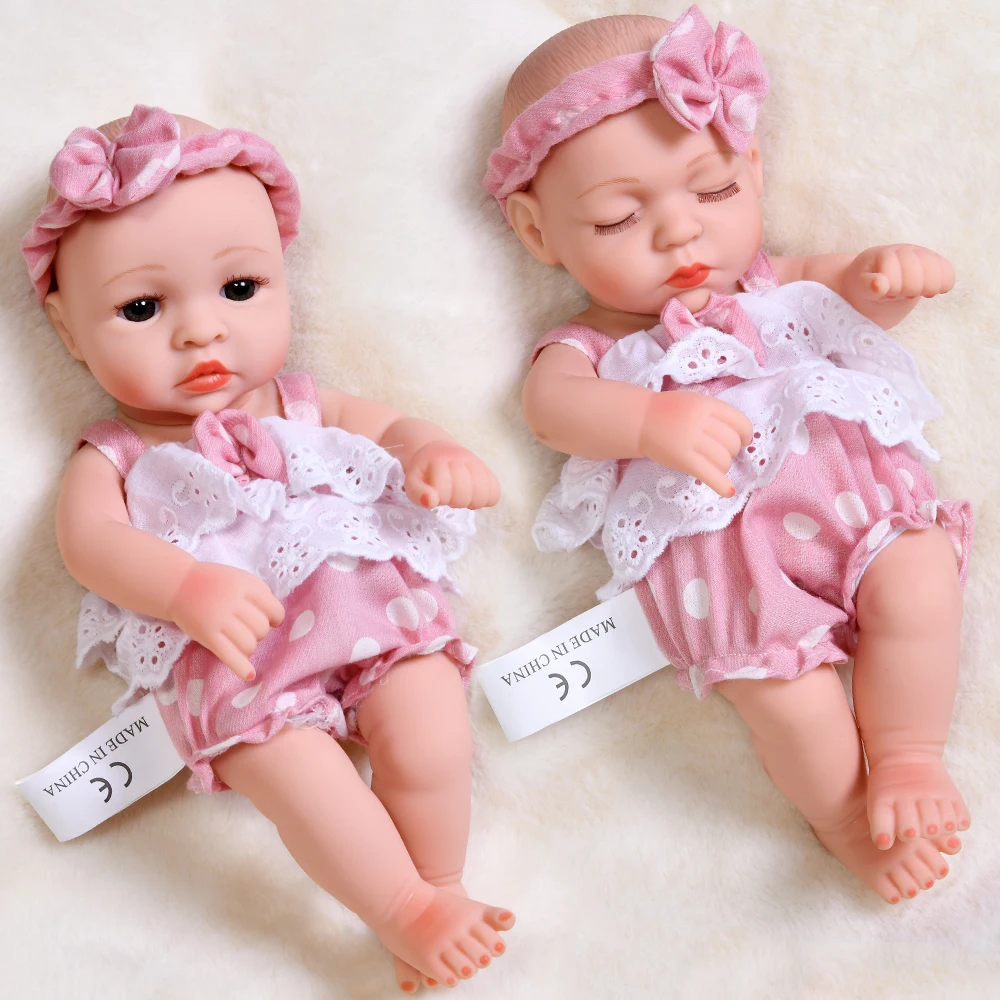 30CM Soft Lifelike Real Reborn Bebe Toys Gifts For Children Sleeping Reborn Baby Doll Full Silicone Body Baby Dolls
30CM Soft Lifelike Real Reborn Bebe Toys Gifts For Children Sleeping Reborn Baby Doll Full Silicone Body Baby Dolls
