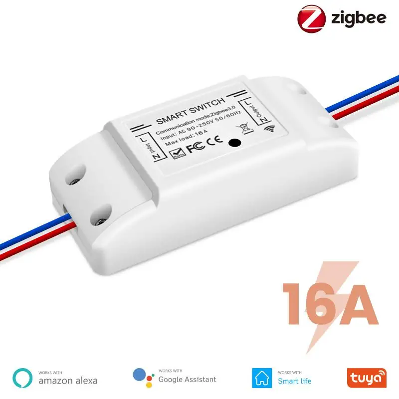 Tuya Zigbee 3.0 16A DIY Smart Wireless Remote Switch Breaker Fan Light Controller Module Smart Life Alexa Google Home Assistant
Tuya Zigbee 3.0 16A DIY Smart Wireless Remote Switch Breaker Fan Light Controller Module Smart Life Alexa Google Home Assistant