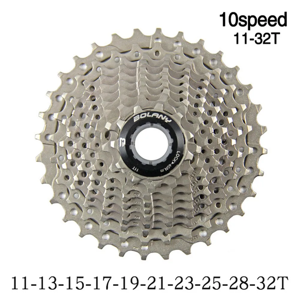 BOLANY 10 Speed Bicycle Freewheel 11-13-15-17-19-21-23-25-28-32T Road Bike Cassette Flywheel Steel Cycling Sprocket Accessories
BOLANY 10 Speed Bicycle Freewheel 11-13-15-17-19-21-23-25-28-32T Road Bike Cassette Flywheel Steel Cycling Sprocket Accessories