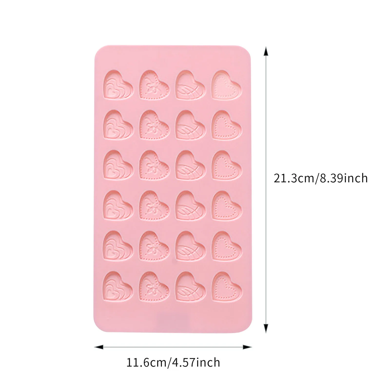 24 Cavity Silicone Heart Chocolate Mould 3D Heart Shape Fondant Cake Mousse Silicone Mold Baking Love Heart Mould Baking mould
24 Cavity Silicone Heart Chocolate Mould 3D Heart Shape Fondant Cake Mousse Silicone Mold Baking Love Heart Mould Baking mould
