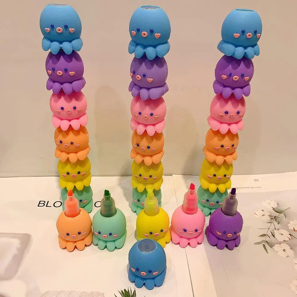 Kawaii монтаж Осьминог флуоресцентная маркерная ручка Набор для выделения канцелярские подарки школьные детские N4x0
Kawaii монтаж Осьминог флуоресцентная маркерная ручка Набор для выделения канцелярские подарки школьные детские N4x0