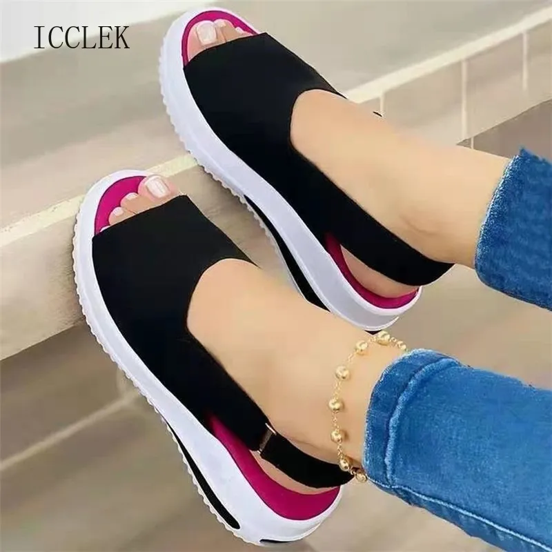 ICCLEK 2021 New Women Sandals Soft Stitching Ladies Sandals Comfortable Flat Sandals Women Open Toe Beach Shoes Woman Footwear
ICCLEK 2021 New Women Sandals Soft Stitching Ladies Sandals Comfortable Flat Sandals Women Open Toe Beach Shoes Woman Footwear