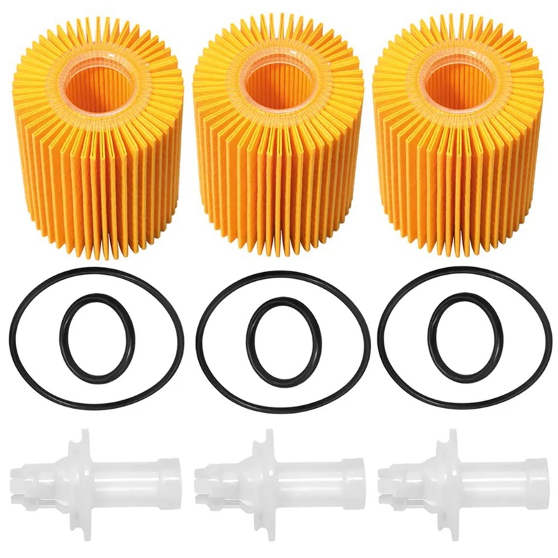 04152-YZZA1 Oil Filter Kit for Toyota Avalon Camry RAV4 Sienna for Lexus ES300H ES350 IS200T RX350 RX450H (Pack of 3)
04152-YZZA1 Oil Filter Kit for Toyota Avalon Camry RAV4 Sienna for Lexus ES300H ES350 IS200T RX350 RX450H (Pack of 3)