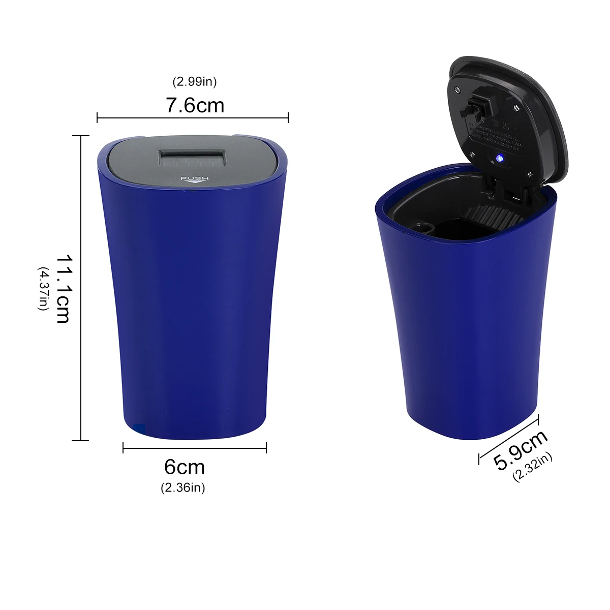 Solar Power Car Ashtray with Blue LED Light Heat-resistant Resin Automatic Cigarette Smoke Cup Ash Tray with Cover
Solar Power Car Ashtray with Blue LED Light Heat-resistant Resin Automatic Cigarette Smoke Cup Ash Tray with Cover