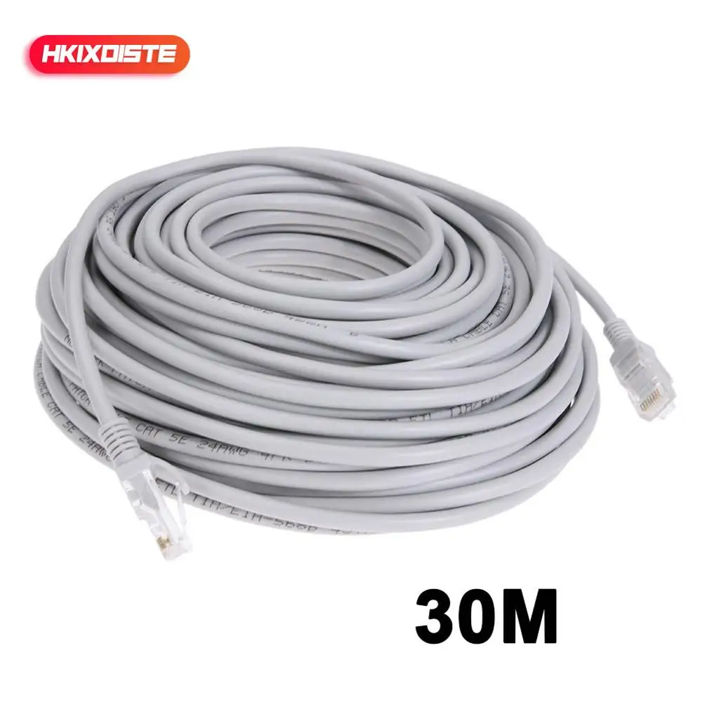 

30M 98ft Cat5 Ethernet Network Cable RJ45 Patch Outdoor Waterproof LAN Cable Wires For CCTV POE IP Camera System